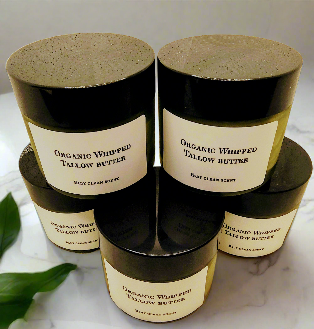 New size! 13 oz Whipped Tallow-Shea Butter!